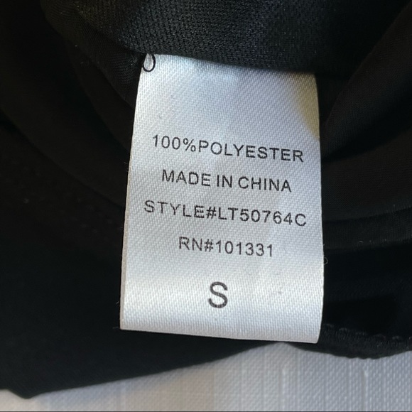 CHARLOTTE RUSSE cut out bodysuit SEXY 1 piece OPEN FRONT plunging V-neck BLACK S - Picture 10 of 12